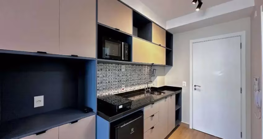 Studio com 1 dormitório, 32 m² - venda por r$ 690. ou aluguel por r$ 520/mês - jardim das acácias - são paulo/sp
