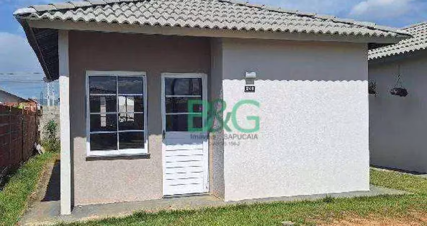 Casa com 2 dormitórios à venda, 43 m² por r$ 114.838,57 - feital - pindamonhangaba/sp