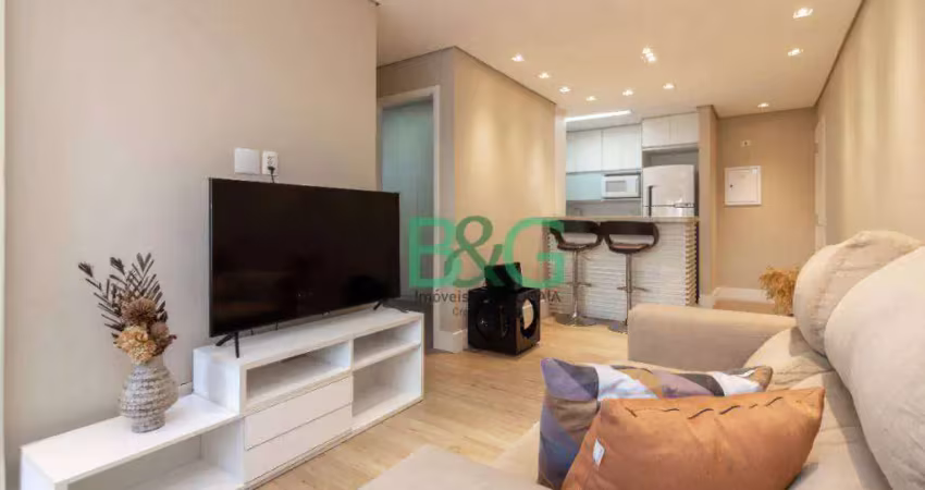 Apartamento com 2 dormitórios para alugar, 58 m² por r$ 6.030/mês - barra funda - são paulo/sp