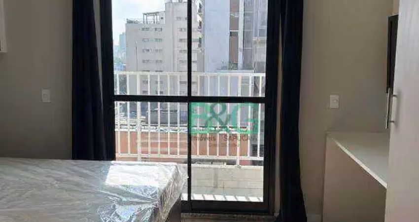 Studio com 1 dormitório para alugar, 27 m² por r$ 3.100,00/mês - santo amaro - são paulo/sp
