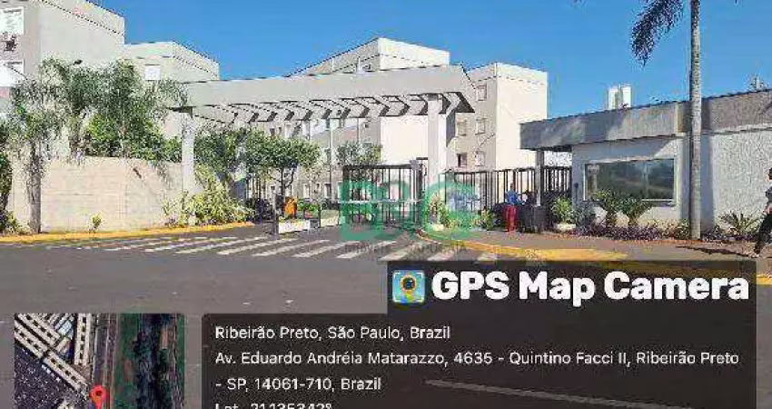Apartamento com 2 dormitórios à venda, 42 m² por r$ 93.629 - ipiranga - ribeirão preto/sp