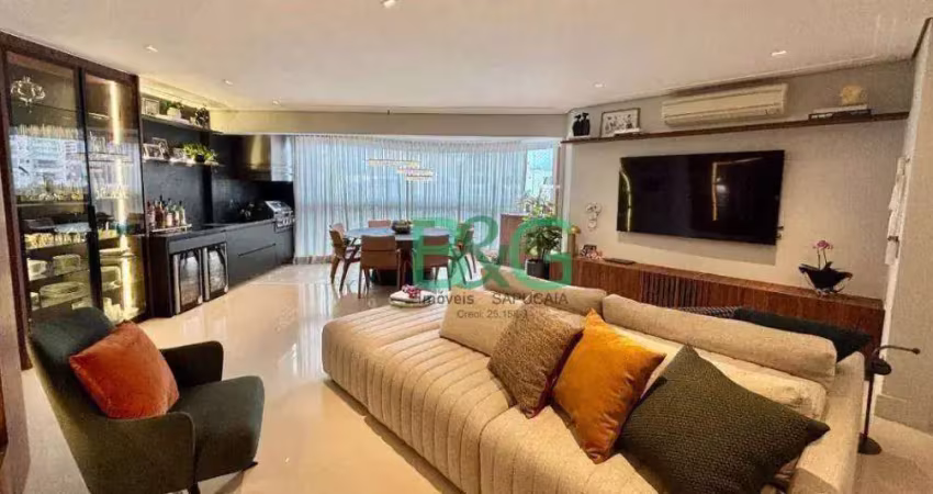 Apartamento com 3 dormitórios à venda, 131 m² por r$ 2.100.000 - vila regente feijó - são paulo/sp