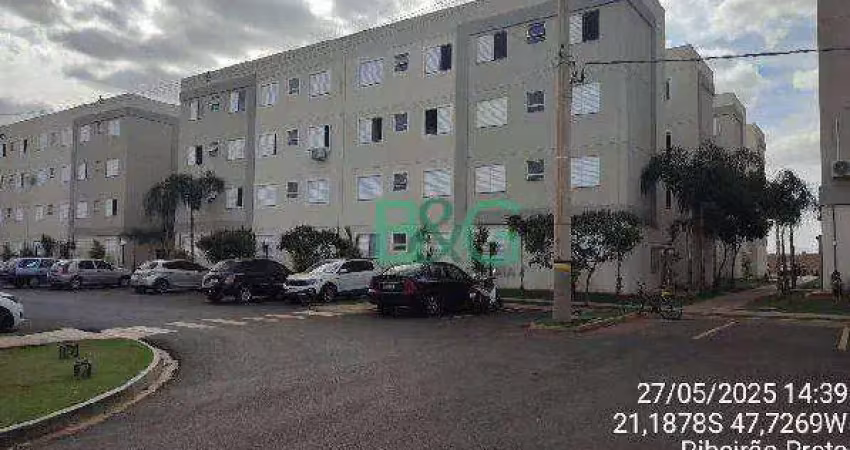 Apartamento com 2 dormitórios à venda, 40 m² por r$ 111.628 - reserva real - ribeirão preto/sp