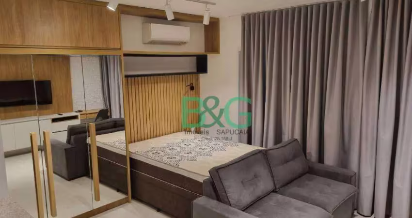 Studio com 1 dormitório para alugar, 42 m² por r$ 4.440,00/mês - campo belo - são paulo/sp