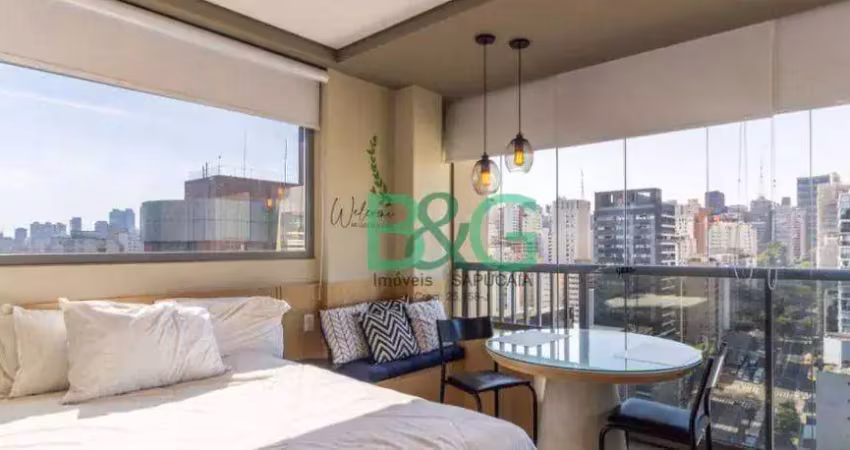 Studio à venda, 23 m² por r$ 588.000,00 - jardim paulista - são paulo/sp