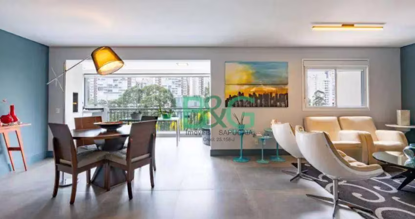 Apartamento com 2 dormitórios à venda, 127 m² por r$ 1.090.000,00 - jardim caboré - são paulo/sp