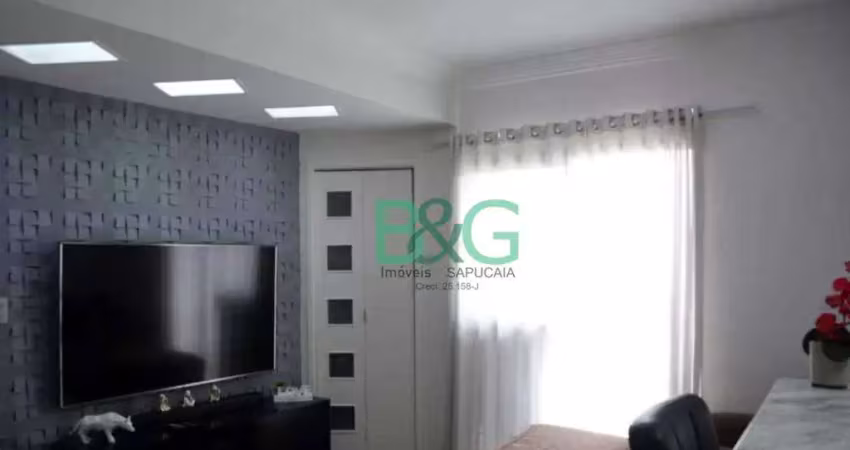 Apartamento com 2 dormitórios à venda, 59 m² por r$ 349.000 - jardim monte alegre - taboão da serra/sp