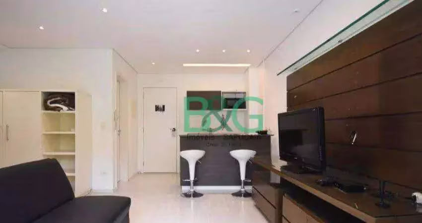 Studio com 1 dormitório para alugar, 35 m² por r$ 3.490/mês - jardim ampliação - são paulo/sp