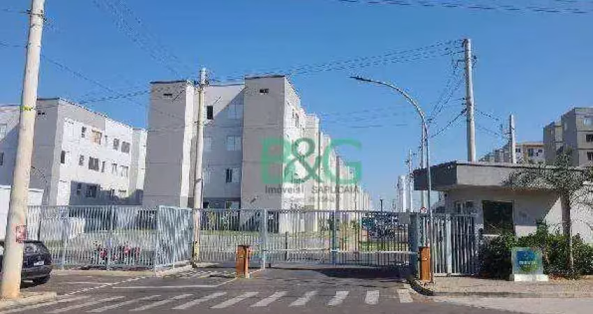 Apartamento com 2 dormitórios à venda, 42 m² por r$ 126.196 - recreio alvorada - santa bárbara d'oeste/sp
