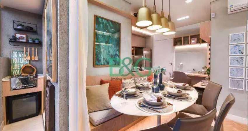 Apartamento com 2 dormitórios à venda, 49 m² por r$ 405.600,00 - jaguaré - são paulo/sp
