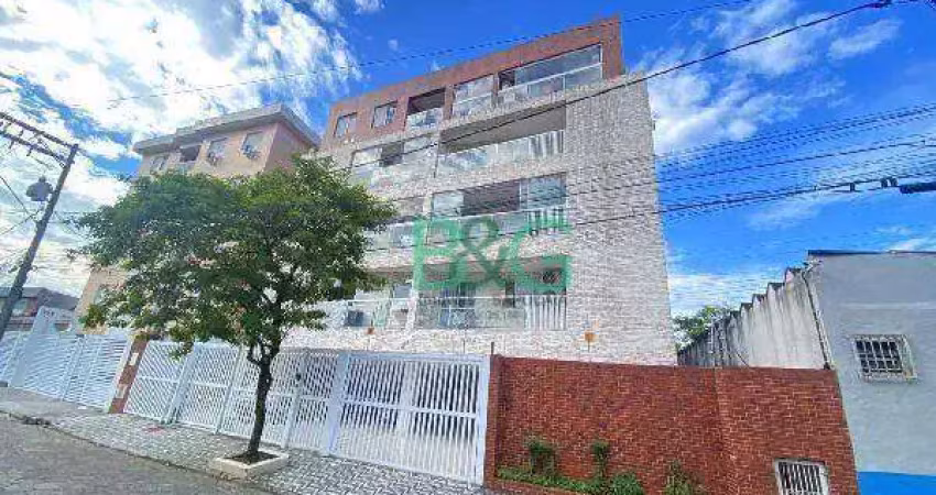 Apartamento com 2 dormitórios à venda, 59 m² por r$ 290.533 - vila paulista - cubatão/sp