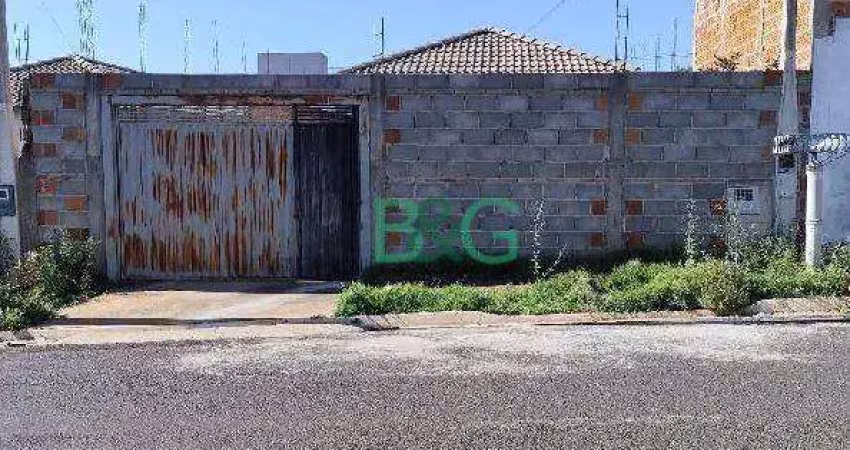 Casa com 2 dormitórios à venda, 45 m² por r$ 125.962 - parque residencial da fraternidade - são josé do rio preto/sp