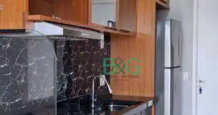 Studio com 1 dormitório, 29 m² - venda por r$ 365.000 ou aluguel por r$ 2.452/mês - parque vitória - são paulo/sp
