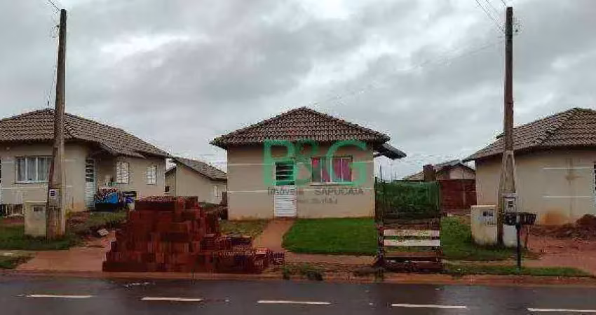 Casa com 2 dormitórios à venda, 44 m² por r$ 116.486 - residencial maria clara 2 - são josé do rio preto/sp