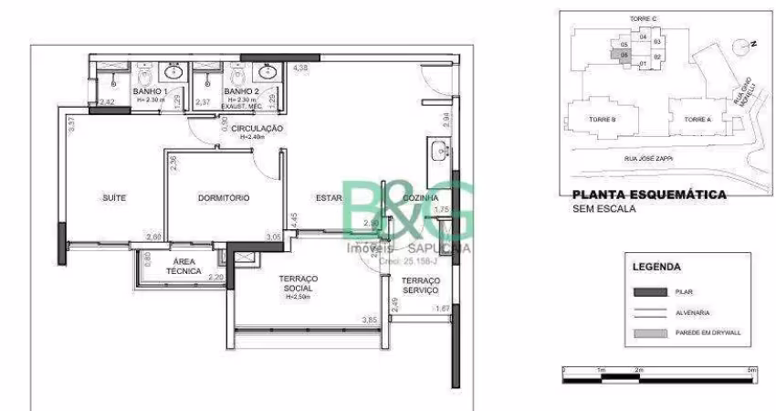 Apartamento com 1 dormitório à venda, 68 m² por r$ 728.000 - vila prudente (zona leste) - são paulo/sp