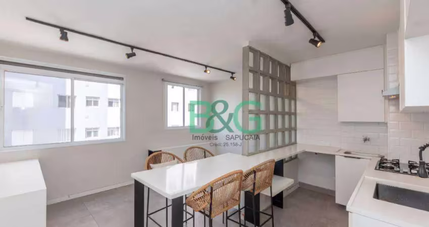 Apartamento com 1 dormitório à venda, 34 m² por r$ 320.000,00 - bom retiro - são paulo/sp