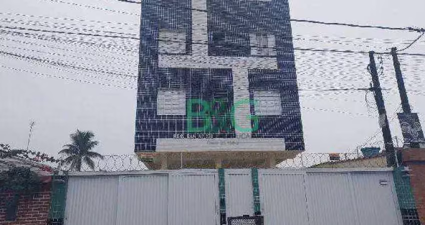 Apartamento com 1 dormitório à venda, 34 m² por r$ 195.042 - esplanada dos barreiros - são vicente/sp