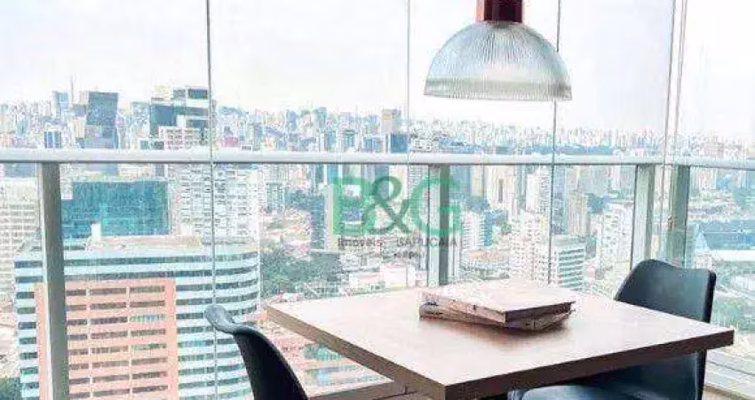 Studio com 1 dormitório para alugar, 35 m² por r$ 7.457/mês - butantã - são paulo/sp