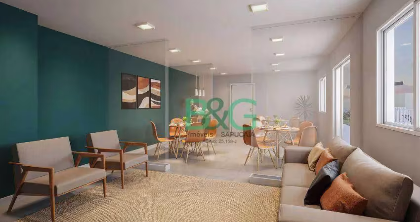 Apartamento com 2 dormitórios à venda, 34 m² por r$ 253.625 - guaiaúna - são paulo/sp