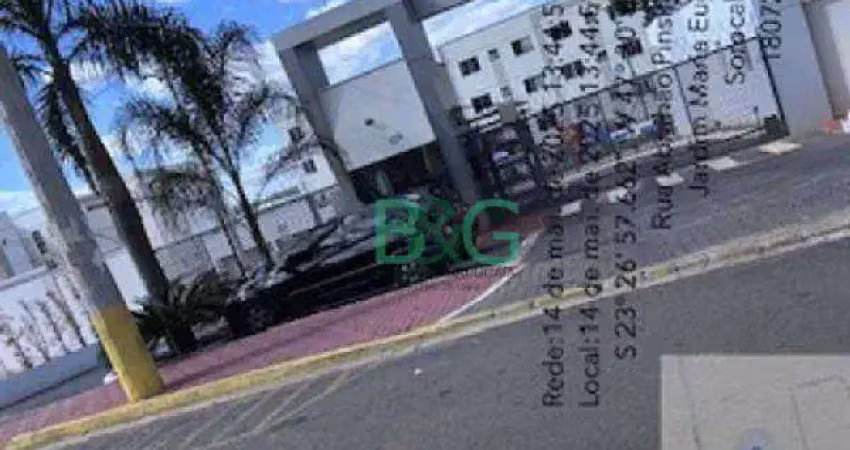 Apartamento com 2 dormitórios à venda, 40 m² por r$ 122.685 - caguaçu - sorocaba/sp