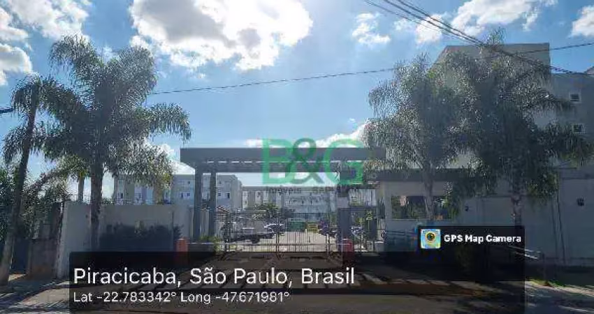 Apartamento com 2 dormitórios à venda, 45 m² por r$ 121.285 - campestre - piracicaba/sp