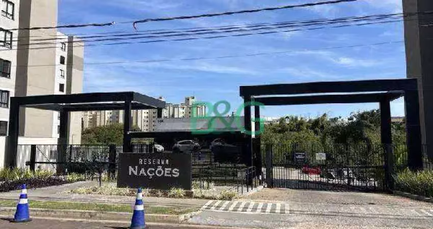 Apartamento à venda, 46 m² por r$ 191.845,43 - reserva belas nações - bauru/sp