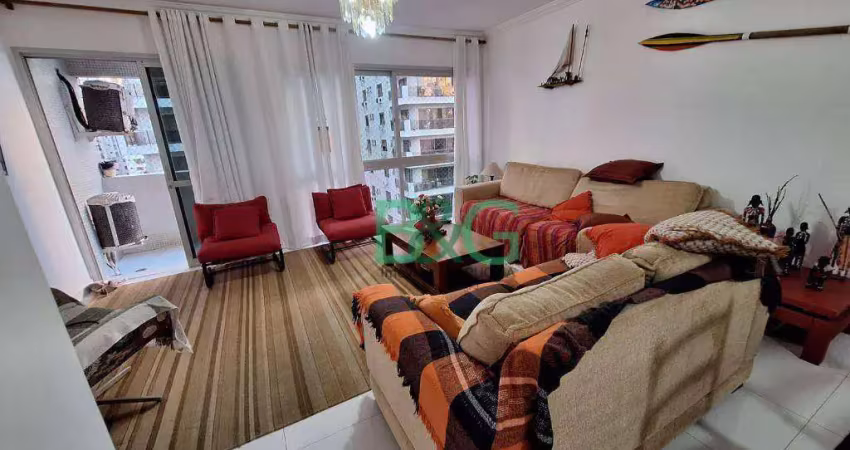 Apartamento com 3 dormitórios à venda, 70 m² por r$ 750.000 - barra funda - guarujá/sp