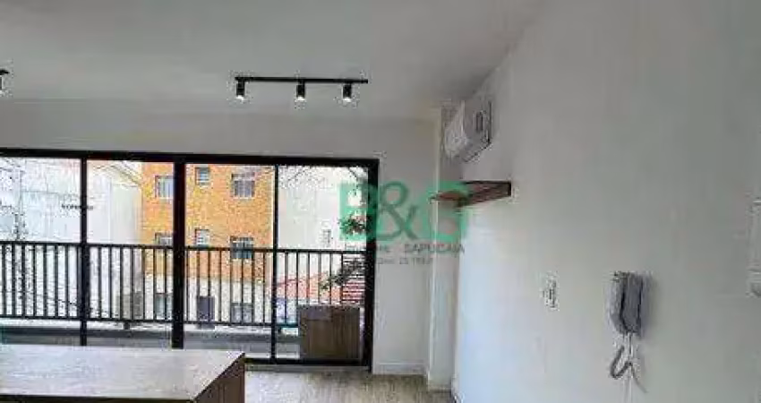 Studio com 1 dormitório para alugar, 30 m² por r$ 2.875/mês - jardim sao paulo(zona norte) - são paulo/sp