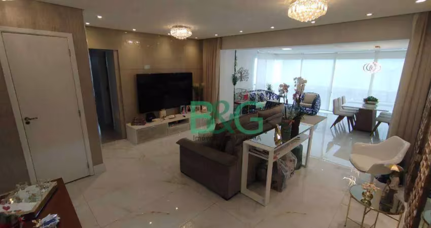 Apartamento com 3 dormitórios à venda, 124 m² por r$ 1.890.000 - parque são jorge - são paulo/sp