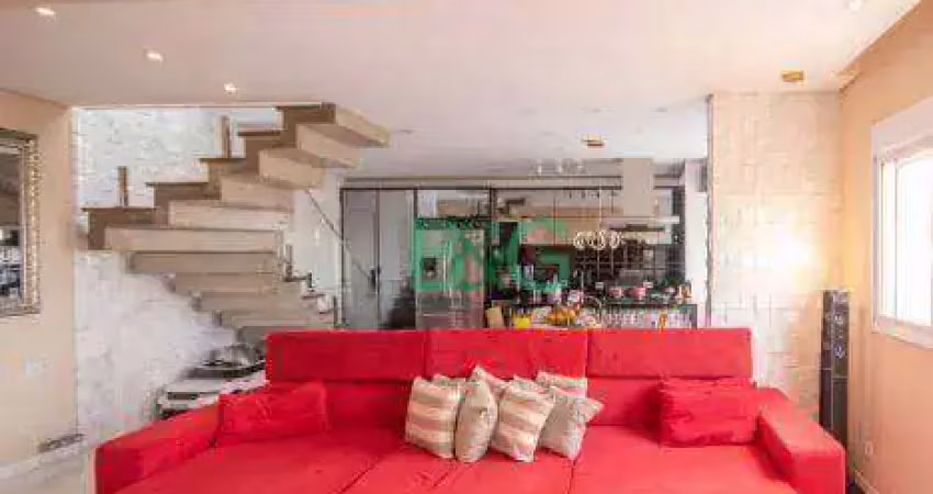 Apartamento duplex com 2 dormitórios à venda, 120 m² por r$ 1.144.000,00 - tremembé - são paulo/sp