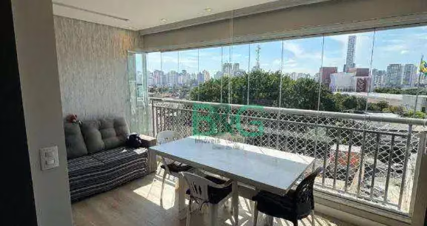 Apartamento com 2 dormitórios, 67 m² - venda por r$ 890.000 ou aluguel por r$ 6.300/mês - belém - são paulo/sp