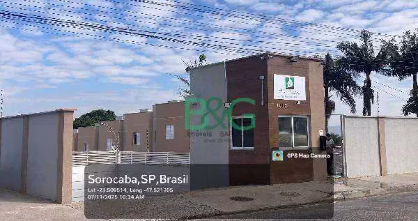 Casa com 2 dormitórios à venda, 60 m² por r$ 163.243 - jardim guarujá - sorocaba/sp