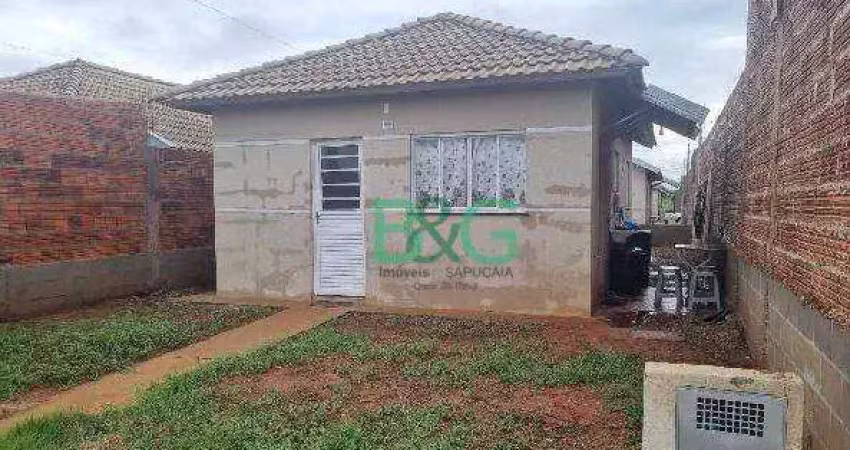 Casa com 2 dormitórios à venda, 44 m² por r$ 125.421,68 - residencial sylvio jose venturolli - araçatuba/sp