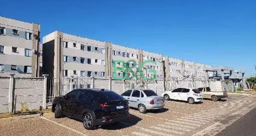 Apartamento com 2 dormitórios à venda, 43 m² por r$ 131.219 - centro engenheiro schmitt - são josé do rio preto/sp