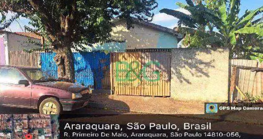 Casa com 2 dormitórios à venda, 59 m² por r$ 90.000 - vila santa maria (vila xavier) - araraquara/sp