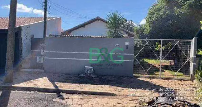 Casa com 2 dormitórios à venda, 53 m² por r$ 126.058 - jardim santa mônica ii - avaré/sp