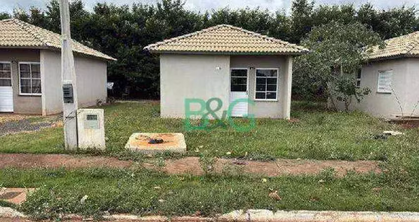 Casa com 2 dormitórios à venda, 43 m² por r$ 103.704 - conjunto habitacional vida nova - barretos/sp