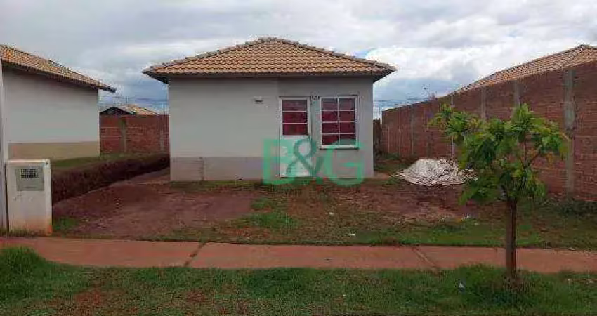 Casa com 2 dormitórios à venda, 45 m² por r$ 95.333 - conjunto habitacional vida nova - barretos/sp