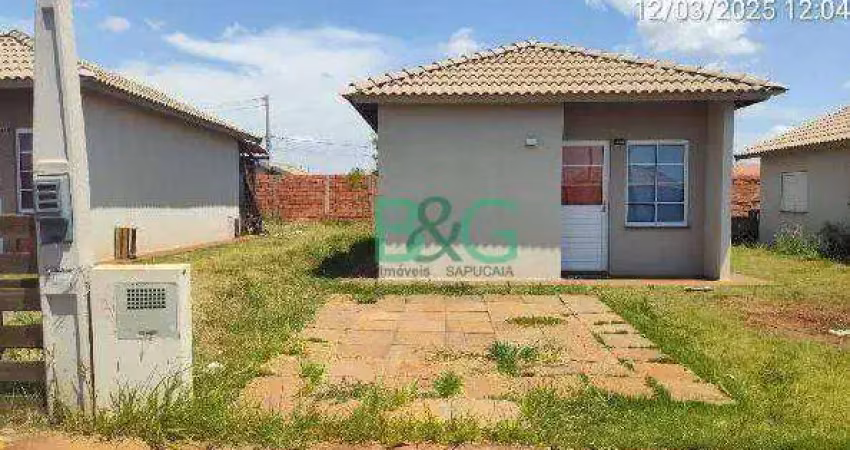 Casa com 2 dormitórios à venda, 43 m² por r$ 104.296 - conjunto habitacional vida nova - barretos/sp