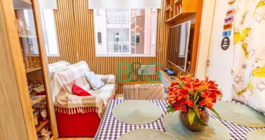 Apartamento com 2 dormitórios à venda, 35 m² por r$ 399.000 - canindé - são paulo/sp