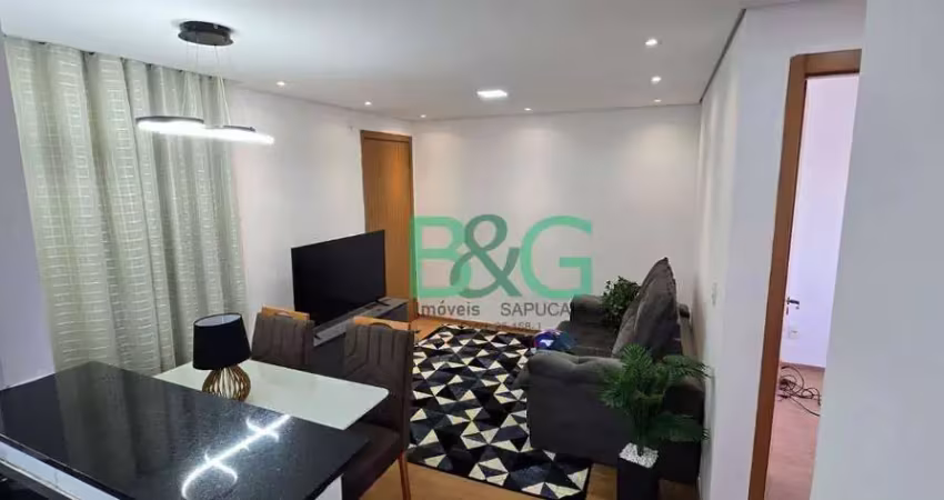 Apartamento com 2 dormitórios à venda, 47 m² por r$ 220.000 - água chata - guarulhos/sp
