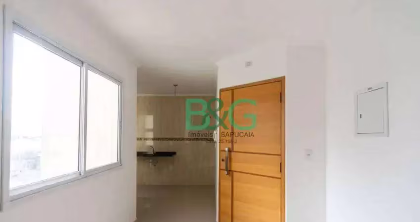 Apartamento com 2 dormitórios à venda, 38 m² por r$ 389.000 - vila príncipe de gales - santo andré/sp