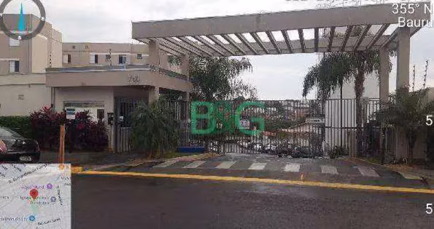 Apartamento com 2 dormitórios à venda, 43 m² por r$ 147.469 - jardim ana lúcia - bauru/sp