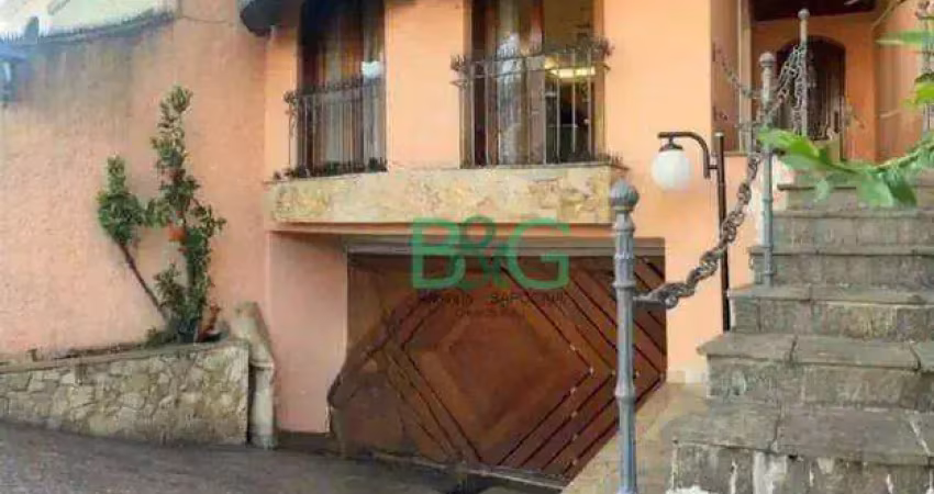 Sobrado com 4 dormitórios, 380 m² - venda por r$ 1.900.000,00 ou aluguel por r$ 10.980,00/mês - vila bertioga - são paulo/sp