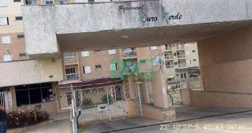 Apartamento com 2 dormitórios à venda, 49 m² por r$ 149.269 - residencial galo de ouro - cerquilho/sp