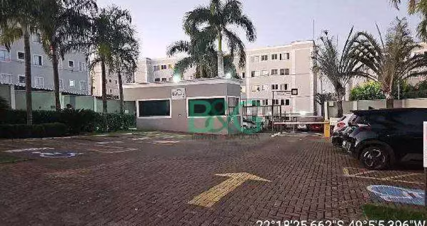 Apartamento com 2 dormitórios à venda, 47 m² por r$ 149.300 - parque união - bauru/sp