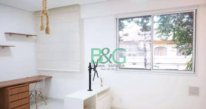 Apartamento com 1 dormitório à venda, 34 m² por r$ 429.000 - água rasa - são paulo/sp