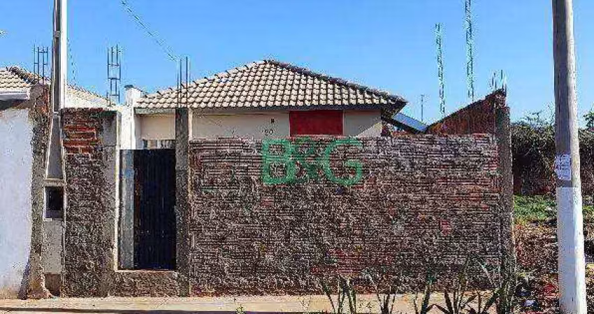 Casa com 2 dormitórios à venda, 43 m² por r$ 53.549 - parque dom pedro - birigui/são paulo
