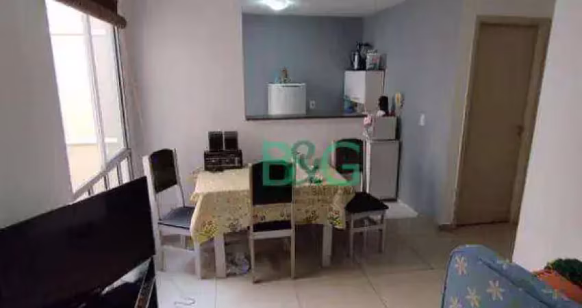 Apartamento com 2 dormitórios à venda, 44 m² por r$ 191.000 - água chata - guarulhos/sp