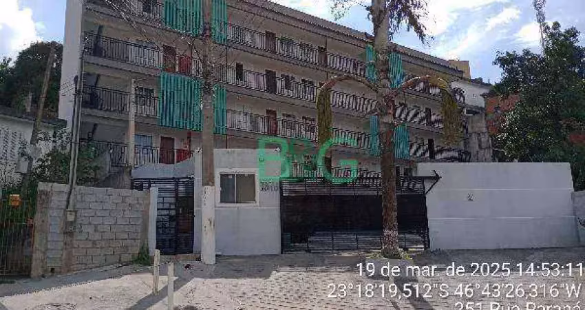 Apartamento com 2 dormitórios à venda, 42 m² por r$ 212.394 - vila eliza - franco da rocha/sp